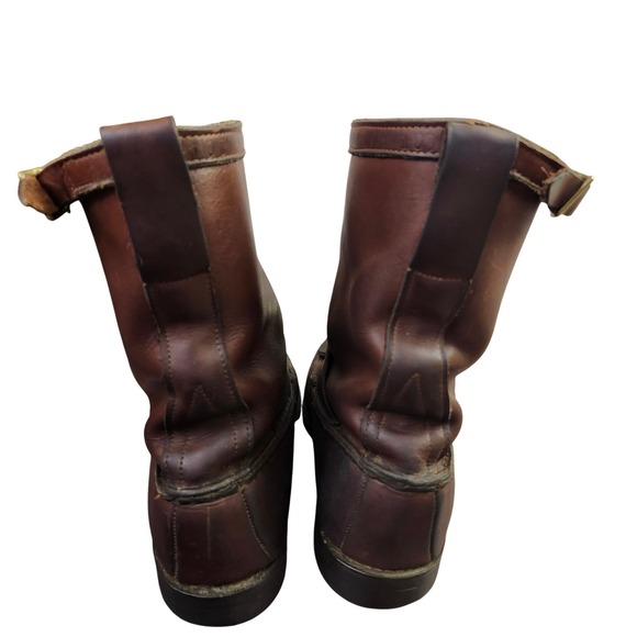 Vintage Gokey The Classic Boot Engineer Hunting Boots Mens 10D Double Buckle - Picture 9 of 11